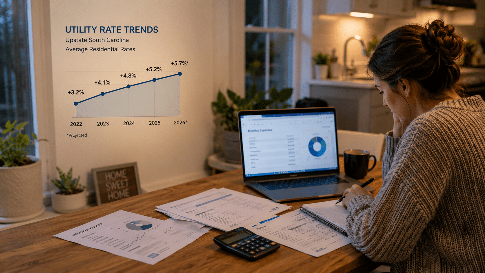 rising utility costs upstate sc